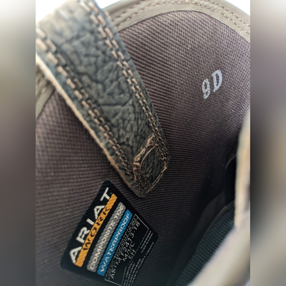 Ariat MEN's WorkHog Waterproof Work Boot 9D Style No. 10017436 - Picture 5 of 7